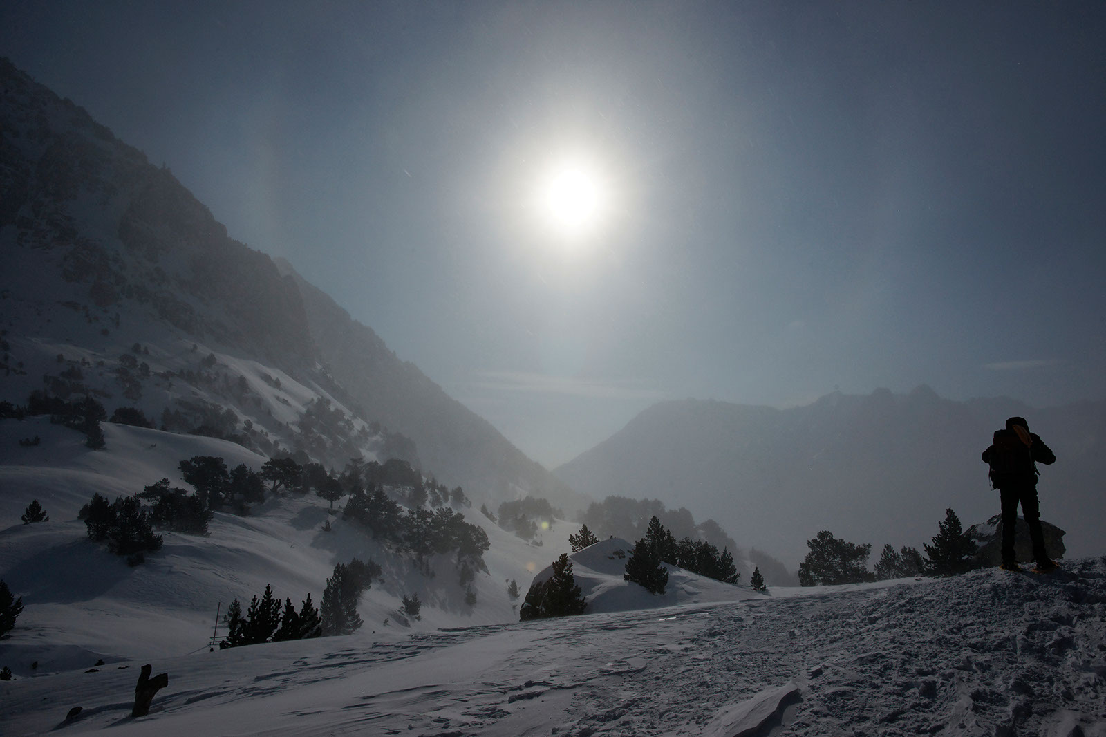 Sneeuwschoenen, Aigües Tortes, maart 2010