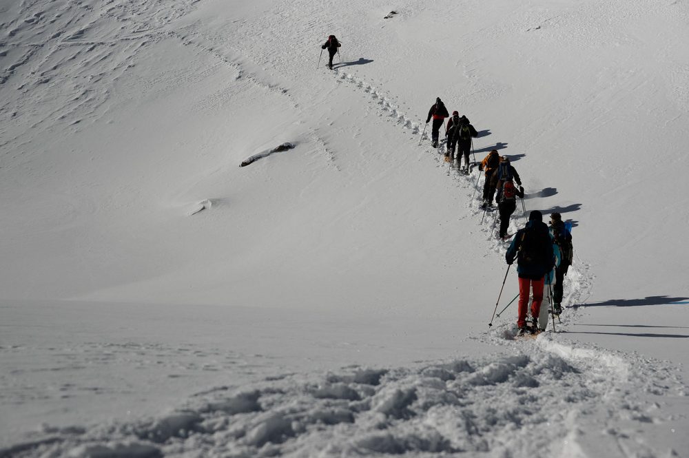 Sneeuwschoenen, Les Ecrins, februari 2011